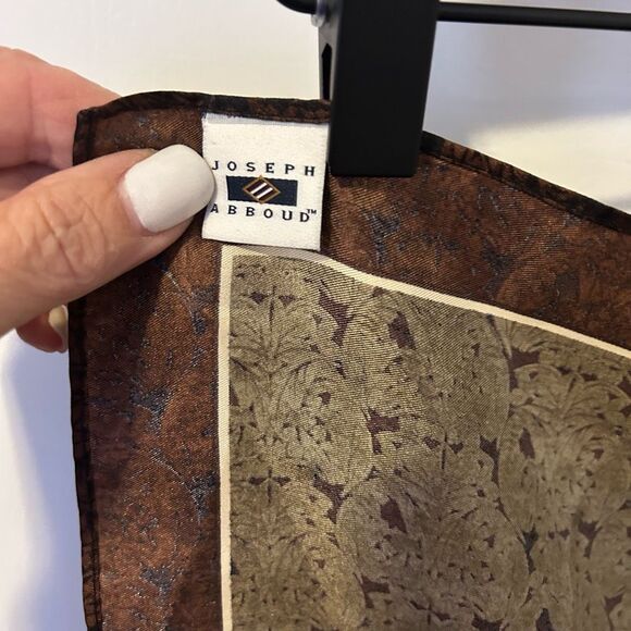 Joseph Abboud 100% Silk Hankie Pocket Square 16”x16” dapper money suit - Picture 5 of 8